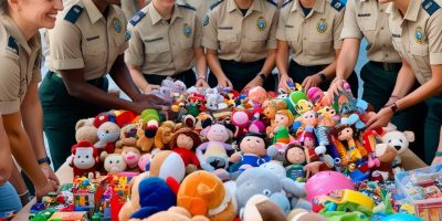 La ONG Policía Solidaria recoge juguetes para los niños afectados por la DANA en Valencia